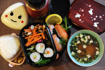 Repas dans un bento