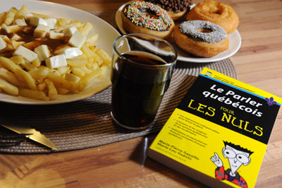 repas quebecois - poutine beignes et lecture pour les nuls