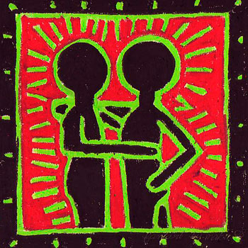 dessin hommage à keith haring