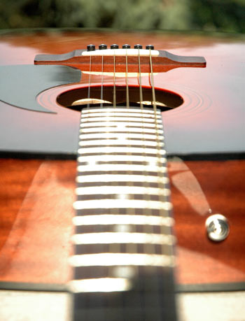 gros plan sur ma guitare love