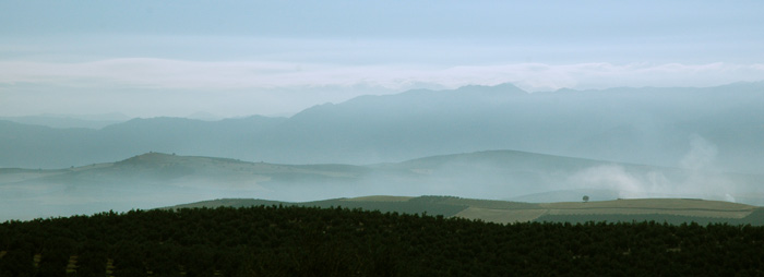 Panoramique de la Sierra de Cazorla