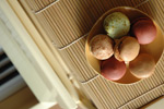 les macarons sont sur le piano