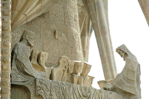 Detail de la Sagrada Familia de Barcelonne